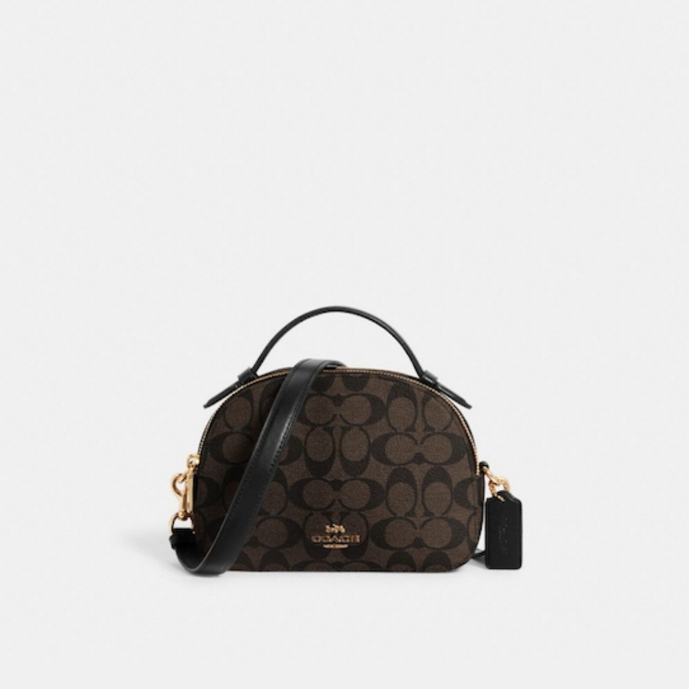 (SOLD) Coach serena satchel in signature
